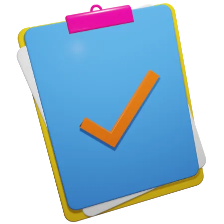 Checklist  3D Icon