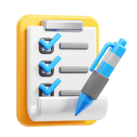 Checklist  3D Icon