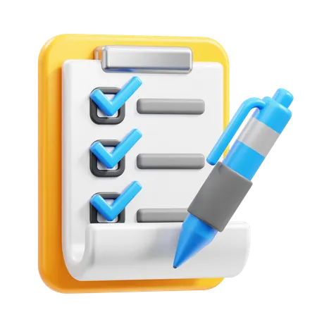 Checklist  3D Icon