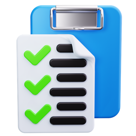 Checklist  3D Icon