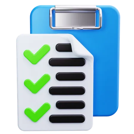 Checklist  3D Icon