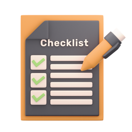 Checklist  3D Icon