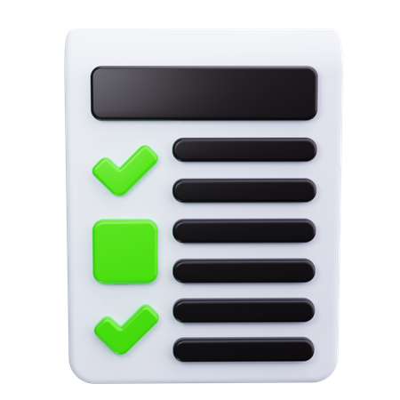 Checklist  3D Icon