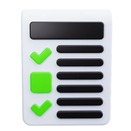 Checklist  3D Icon