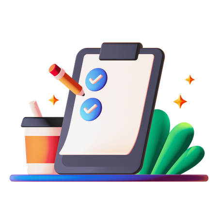 Checklist  3D Icon