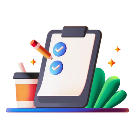 Checklist  3D Icon