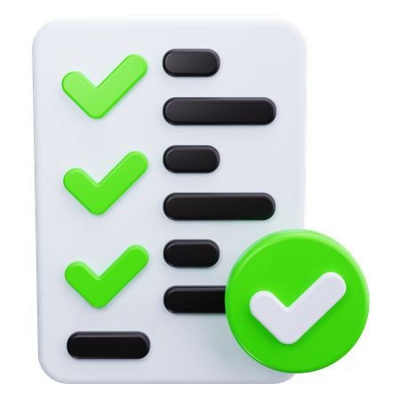 Checklist  3D Icon