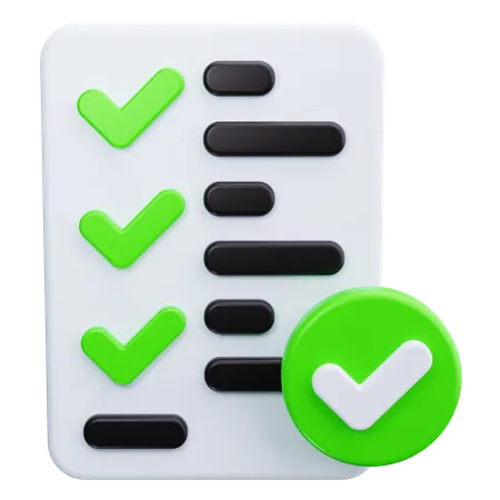 Checklist  3D Icon