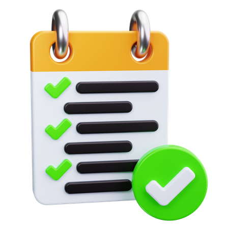 Checklist  3D Icon