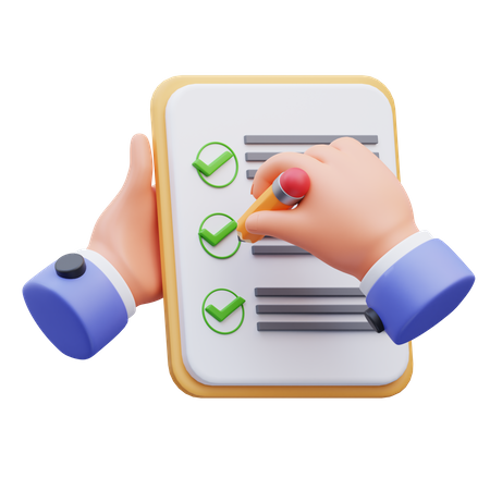 Checklist  3D Icon