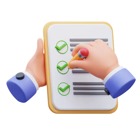 Checklist  3D Icon