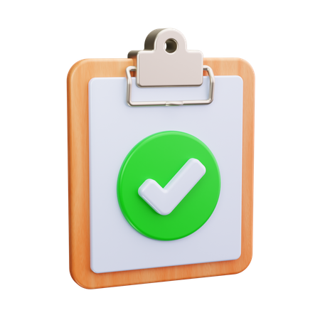 Checklist  3D Icon