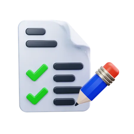 Checklist  3D Icon