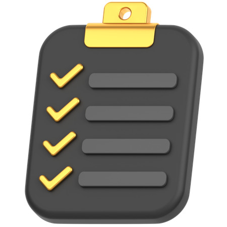 Checklist  3D Icon