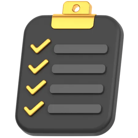 Checklist  3D Icon