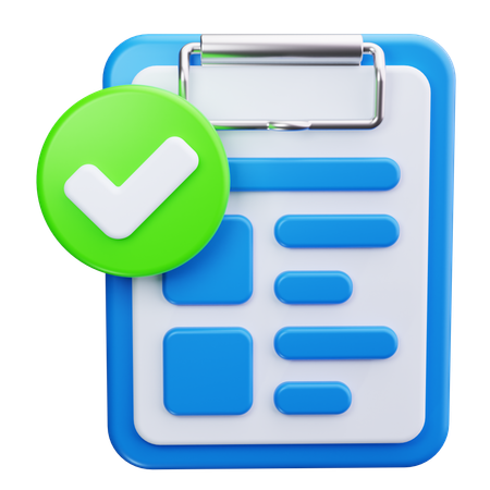 Checklist  3D Icon