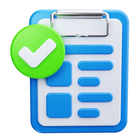 Checklist  3D Icon