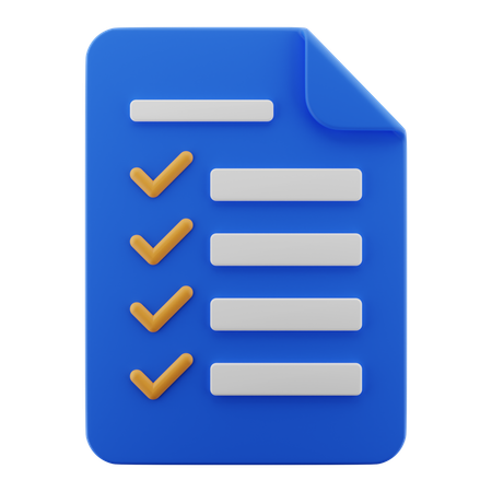 Checklist  3D Icon