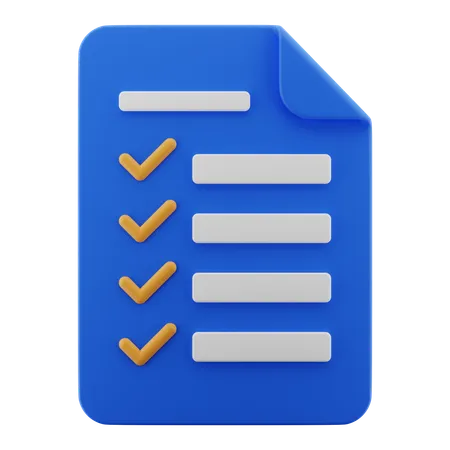 Checklist  3D Icon