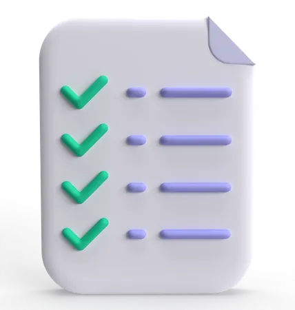 Checklist  3D Icon