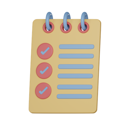 Checklist  3D Icon