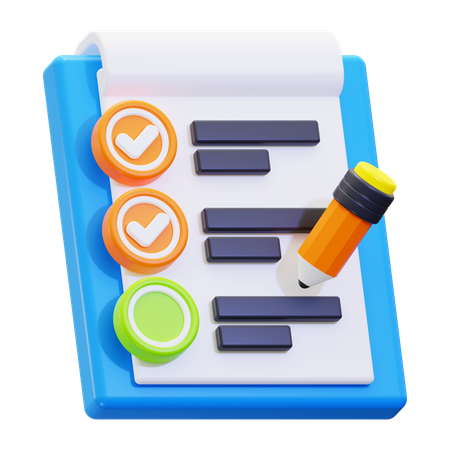 Checklist  3D Icon