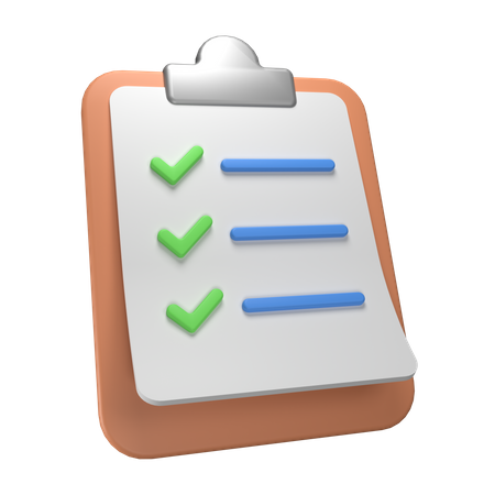 Checklist  3D Icon