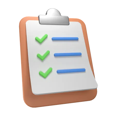 Checklist  3D Icon