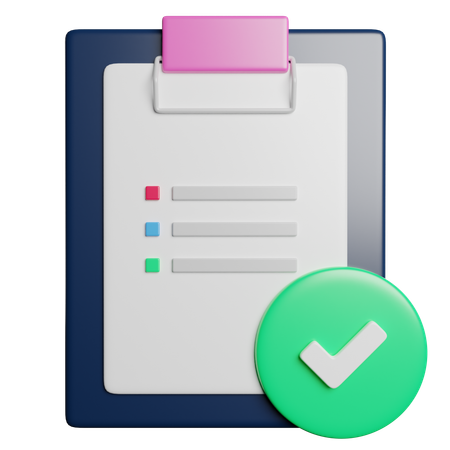 Checklist  3D Icon