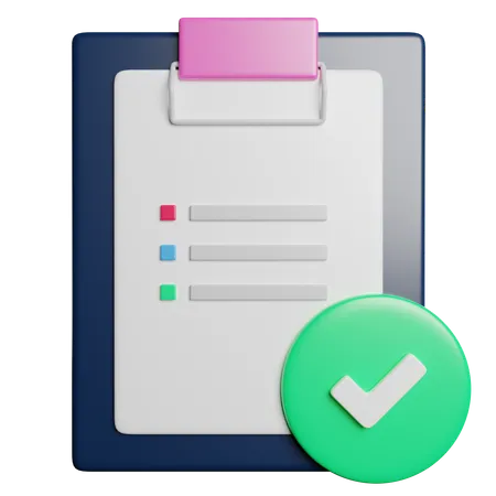 Checklist  3D Icon