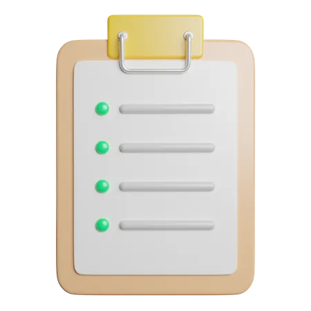 Checklist  3D Icon