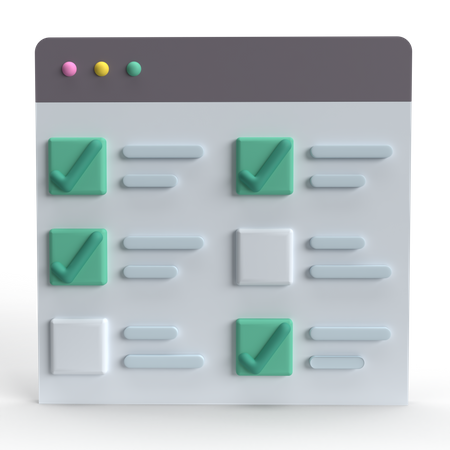 Checklist  3D Icon