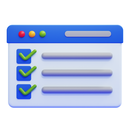 Checklist  3D Icon