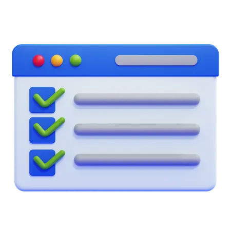 Checklist  3D Icon