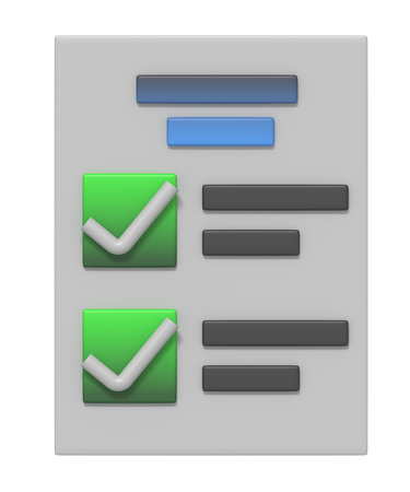 Checklist  3D Icon