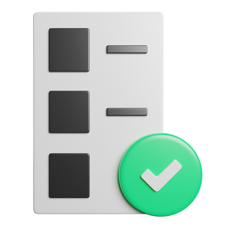 Checklist  3D Icon