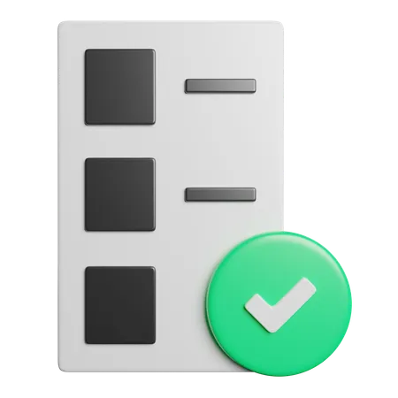 Checklist  3D Icon