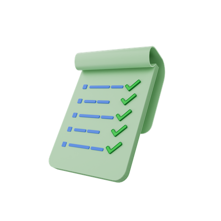 Checklist  3D Icon