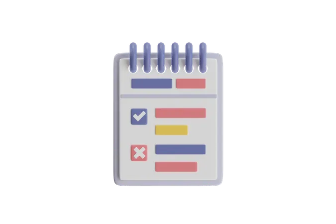 Checklist  3D Icon