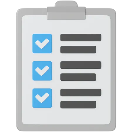 Checklist  3D Icon