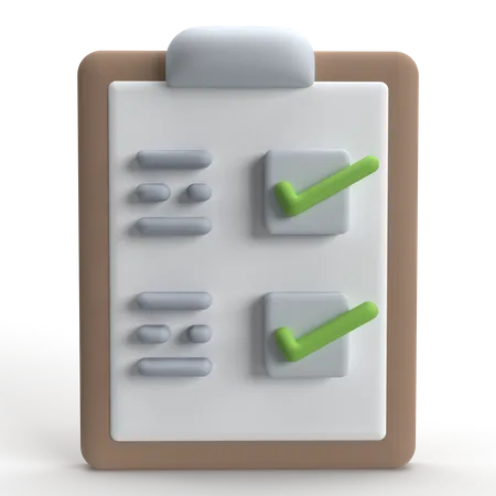 Checklist  3D Icon