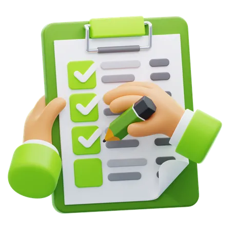 CHECKLIST  3D Icon