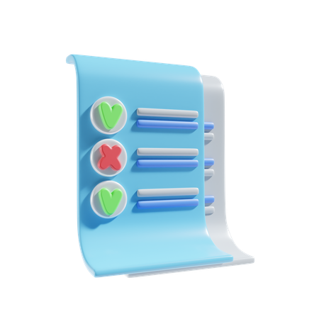 Checklist  3D Icon