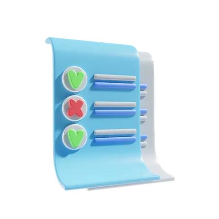 Checklist  3D Icon