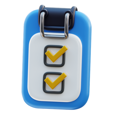 Checklist  3D Icon