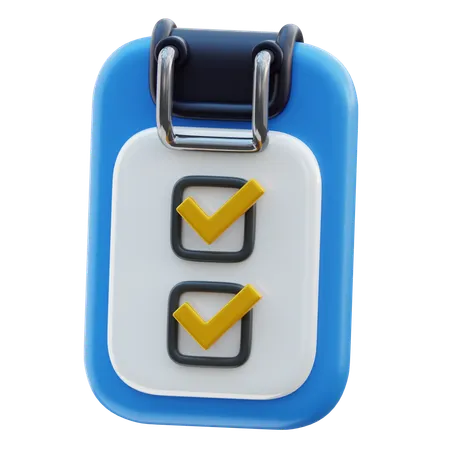 Checklist  3D Icon