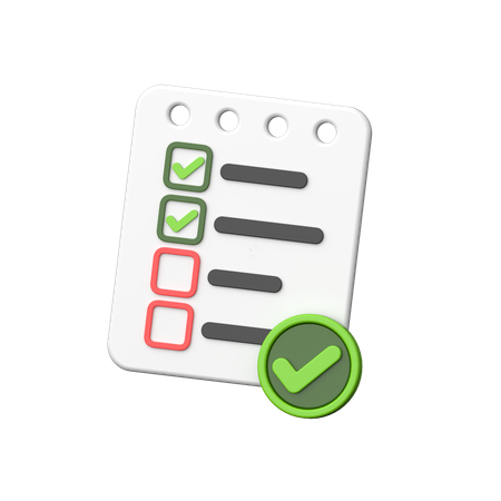 Checklist  3D Icon