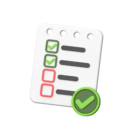 Checklist  3D Icon