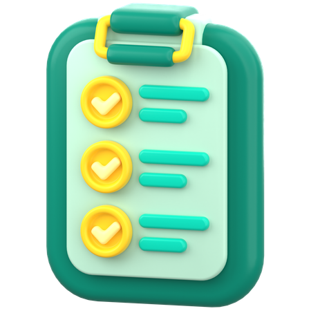 Checklist  3D Icon