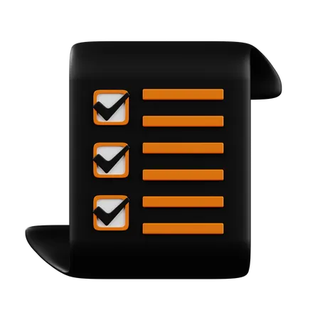 Checklist  3D Icon